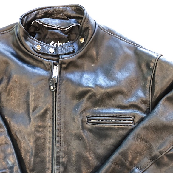 Vintage Schott NYC Cafe Racer Motorcycle Jacket - Picture 2 of 4